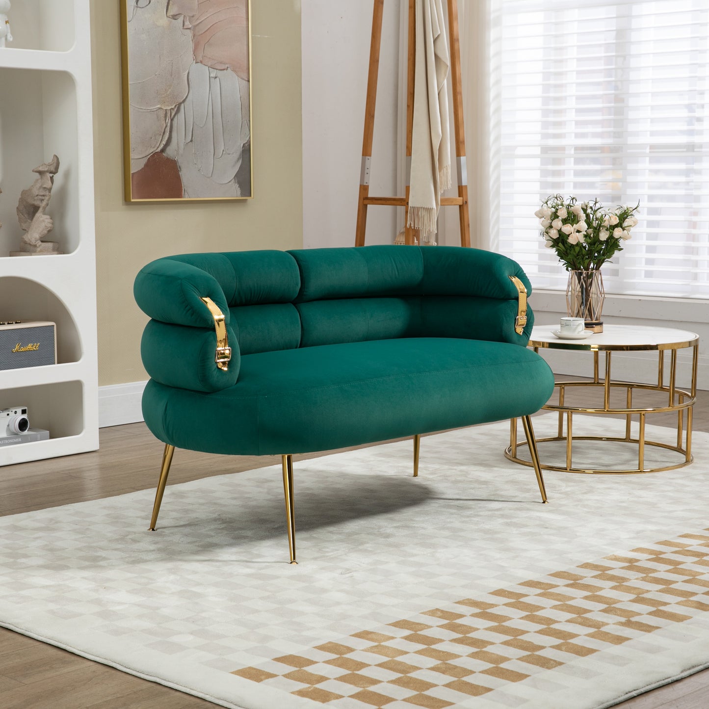 Accent Chair ,leisure chair with Golden feet