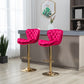 Bar Stools with Back and Footrest Counter Height Dining Chairs 2PC/SET