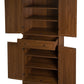 4 Door Cabinet with 1 Drawer, with 4 Adjustable Inner Shelves, Storage Cabinet