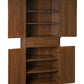4 Door Cabinet with 1 Drawer, with 4 Adjustable Inner Shelves, Storage Cabinet