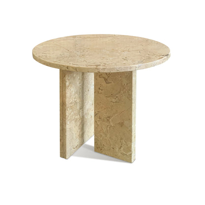 Glod Yellow Beige Natural Marble Coffee Table for Living Room - Genuine Marble