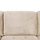 123" Oversized Sectional Sofa with Storage Chaise, U Shaped Sectional Couch with 4 Throw Pillows. Beige