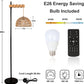 Smart Floor Lamp with Remote Control & APP, Tall Standing Lamp with Rattan Lampshade