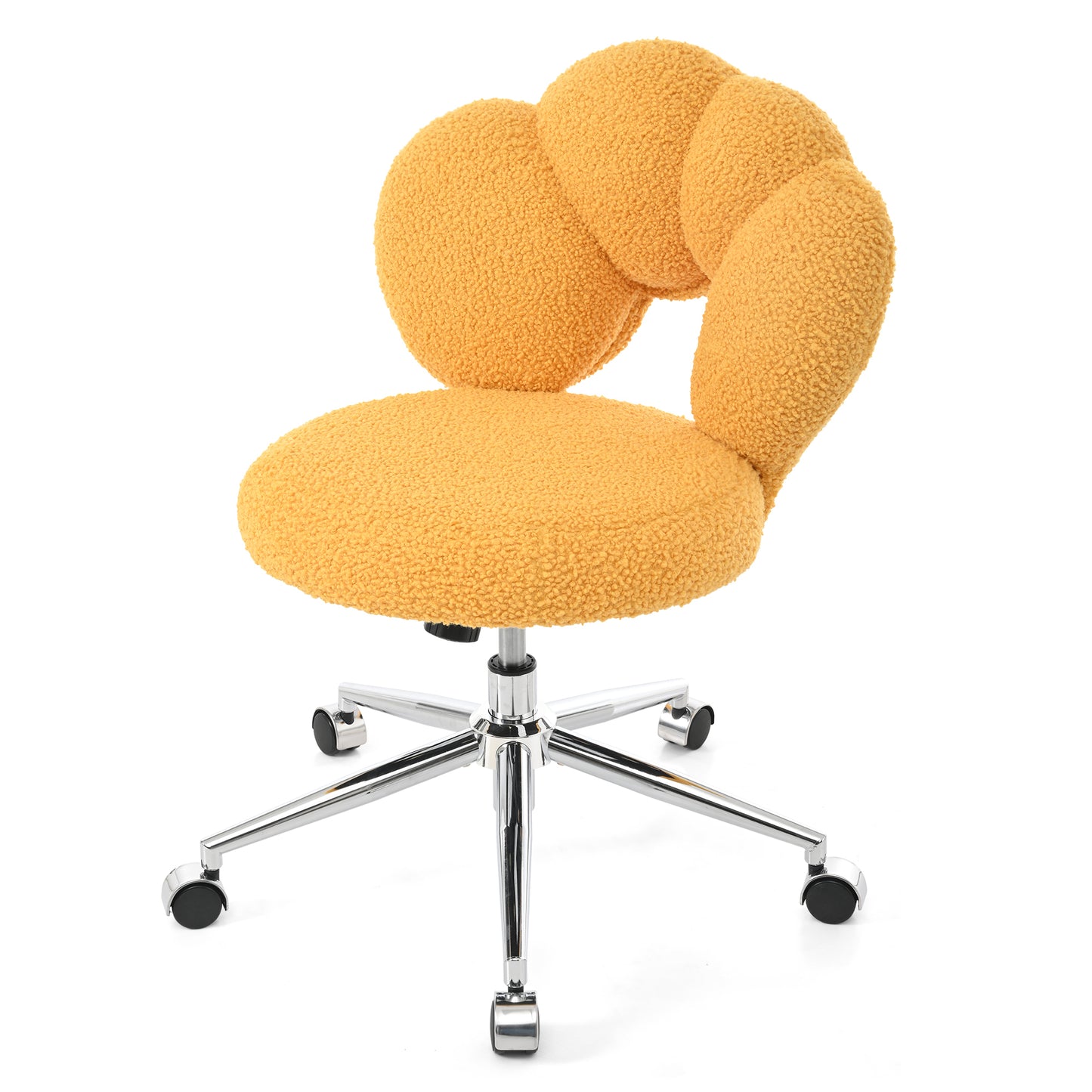 360°Swivel Height Adjustable,Swivel Chair,Teddy fabric,home office chair