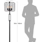 65"H BLACK INDUSTRIAL WIRE CAGE FLOOR LAMP W/ EDISON BULB(1PCS/CNT)