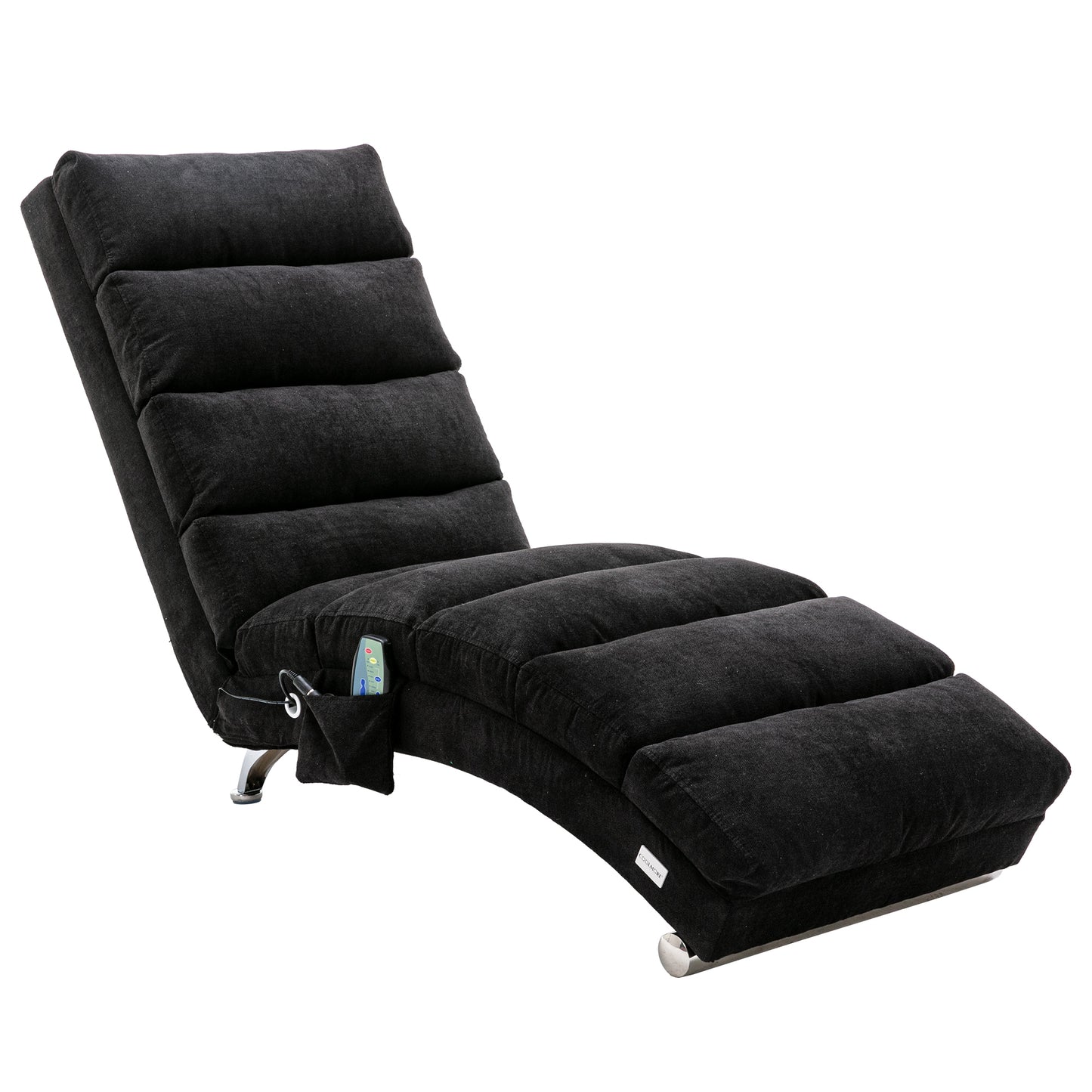 Linen Chaise Lounge Indoor Chair, Modern Long Lounger for Office or Living Room