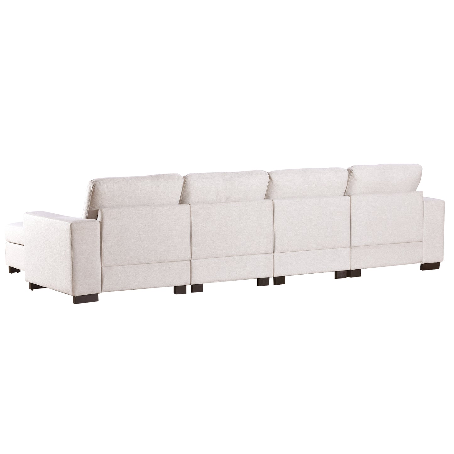 U_STYLE 3 Pieces U shaped Sofa with Removable Ottomans