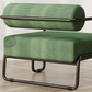 Living room iron sofa chair, lazy individual chair, balcony leisure chair (Color: Green)