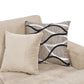 123" Oversized Sectional Sofa with Storage Chaise, U Shaped Sectional Couch with 4 Throw Pillows. Beige
