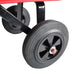Garden cart Reuniong  Railing,  solid Wheels, All Terrain Cargo Wagon with 280lbs Weight Capacity, Red