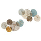 Multi-colored Lily Pad Leaves 2-piece Metal Wall Decor Set