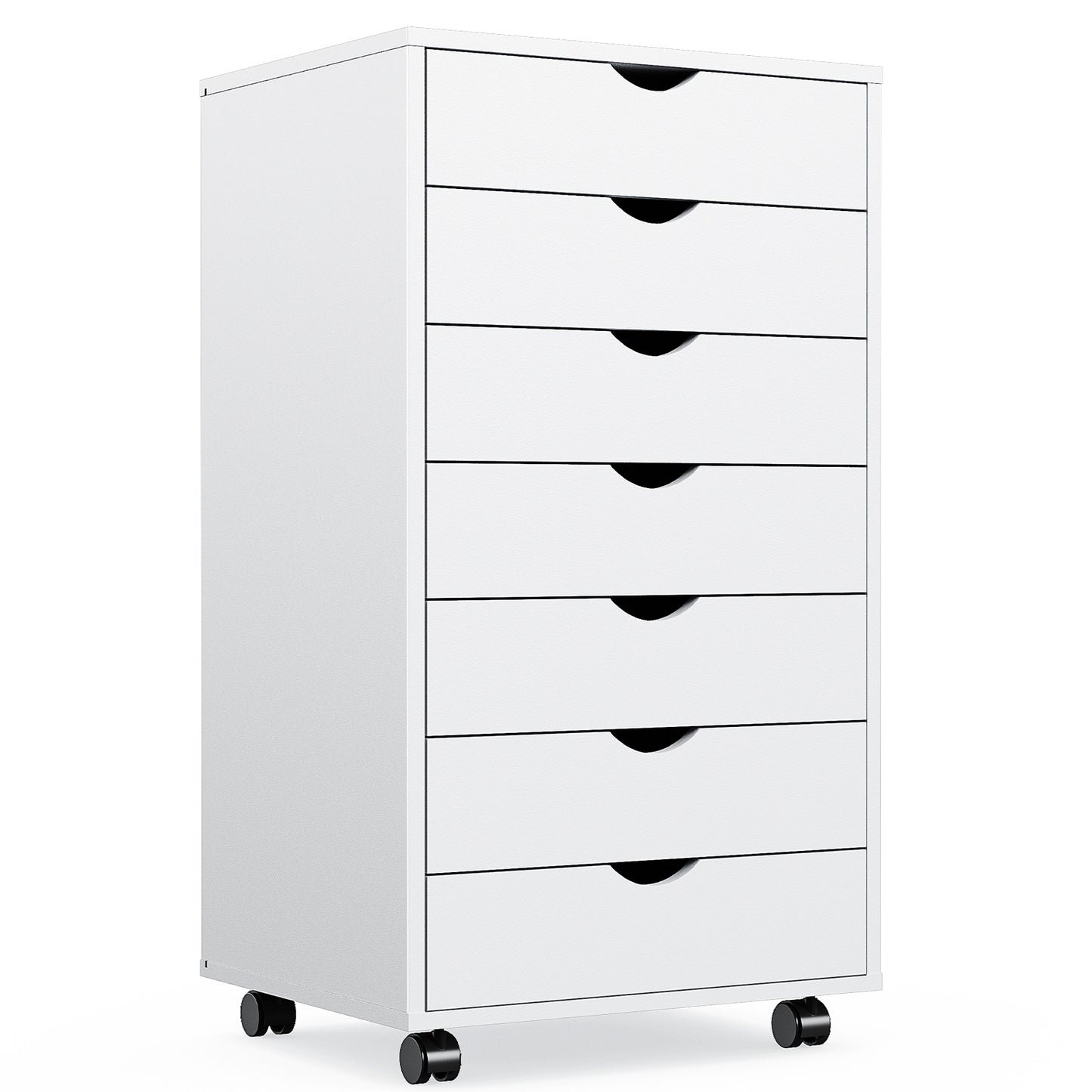 Sweetcrispy 7 Drawer Chest - Storage Cabinets with Wheels Dressers