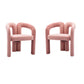 Contemporary Designed  Fabric Upholstered Accent/Dining Chair /Barrel Side Chairs -set of 2