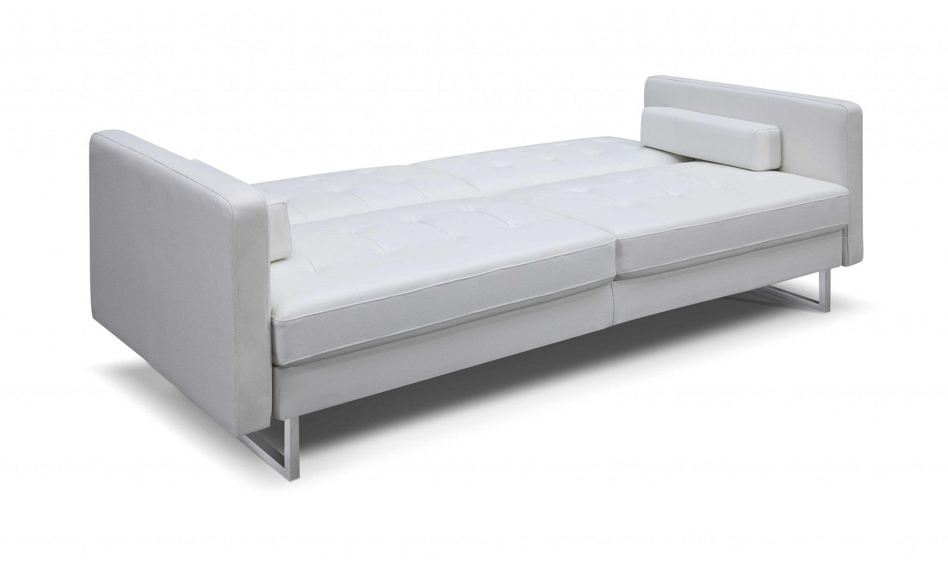 80 X 45 X 13 White Stainless Steel Sofa Bed-2