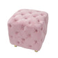 Pink Modern Velvet Upholstered Ottoman