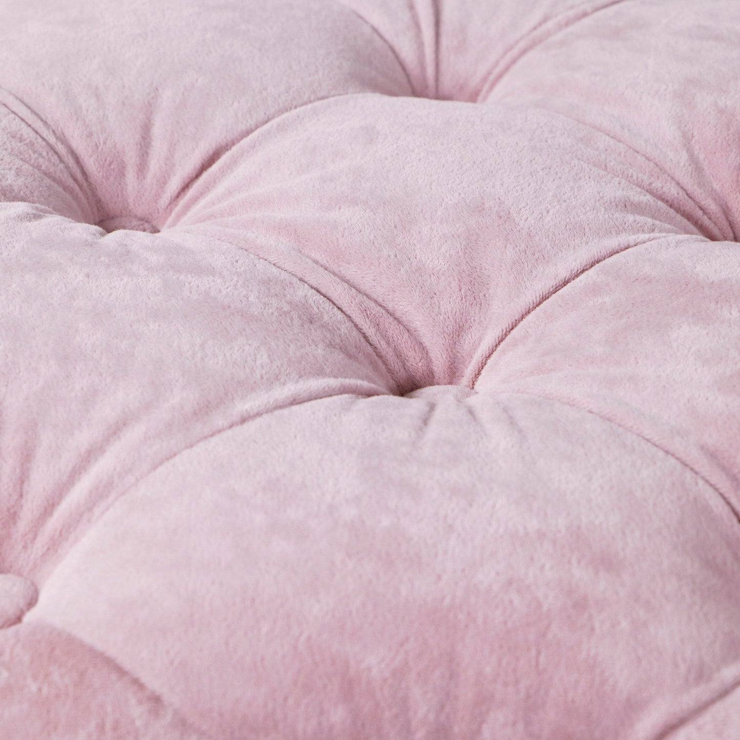 Pink Modern Velvet Upholstered Ottoman