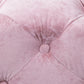 Pink Modern Velvet Upholstered Ottoman