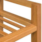 Solid Oak Wood Shoe Rack with 5 Shelves Stand Furniture Multi Sizes