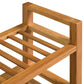 Solid Oak Wood Shoe Rack with 5 Shelves Stand Furniture Multi Sizes