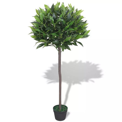 vidaXL Artificial Bay Tree Plant w/ Pot 47.2"/49.2" Green Fake Leaves Decor-0