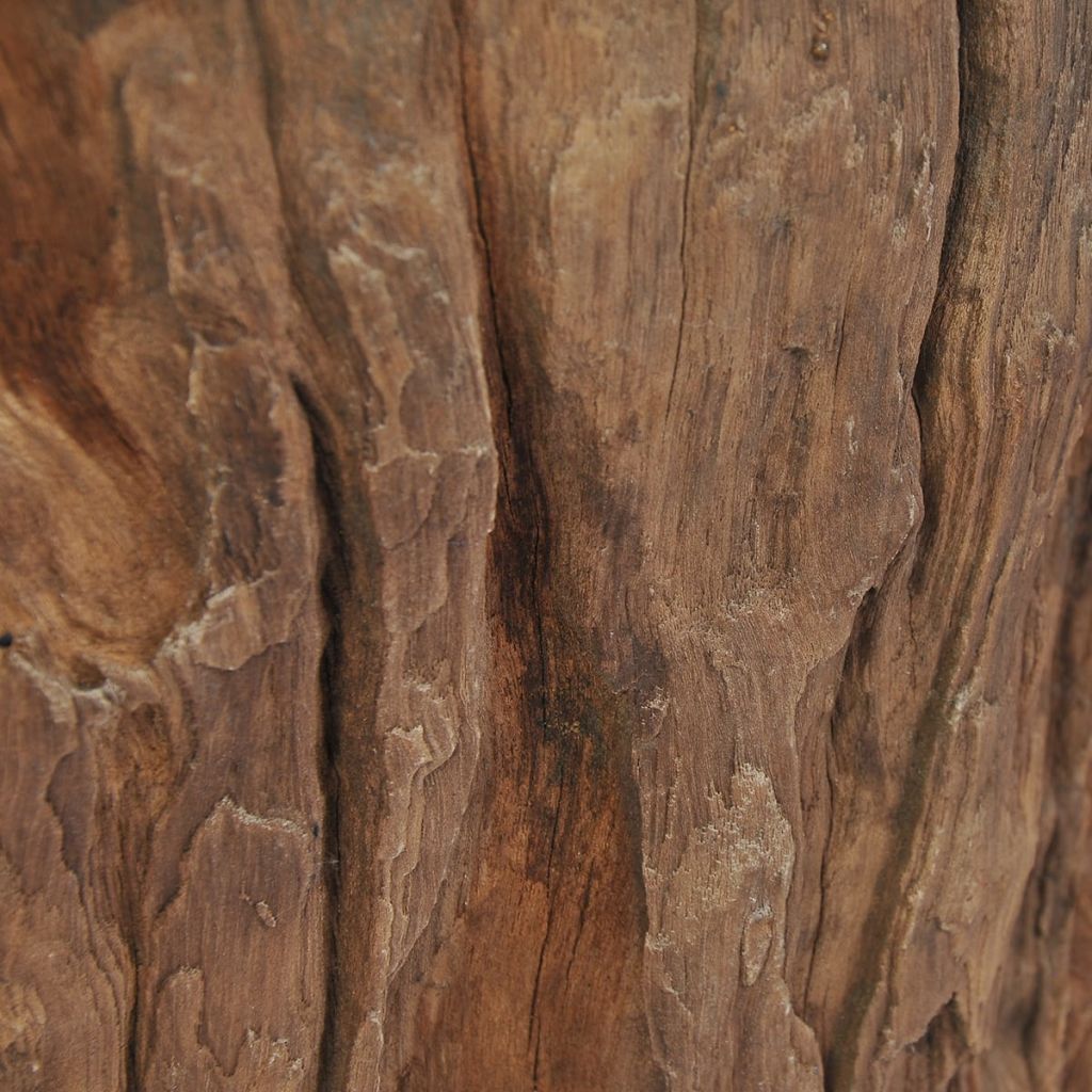 Coffee Table Teak Glass 19.7"x15.7"