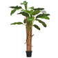 vidaXL Artificial Banana Tree Plant with Pot Green Lifelike Indoor Multi Sizes-4