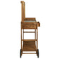 vidaXL Garden Kitchen Trolley Solid Acacia Wood 36.2"x17.1"x55.7"-1