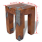vidaXL Stool Solid Teak Wood and Resin-10