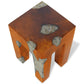 vidaXL Stool Solid Teak Wood and Resin-5