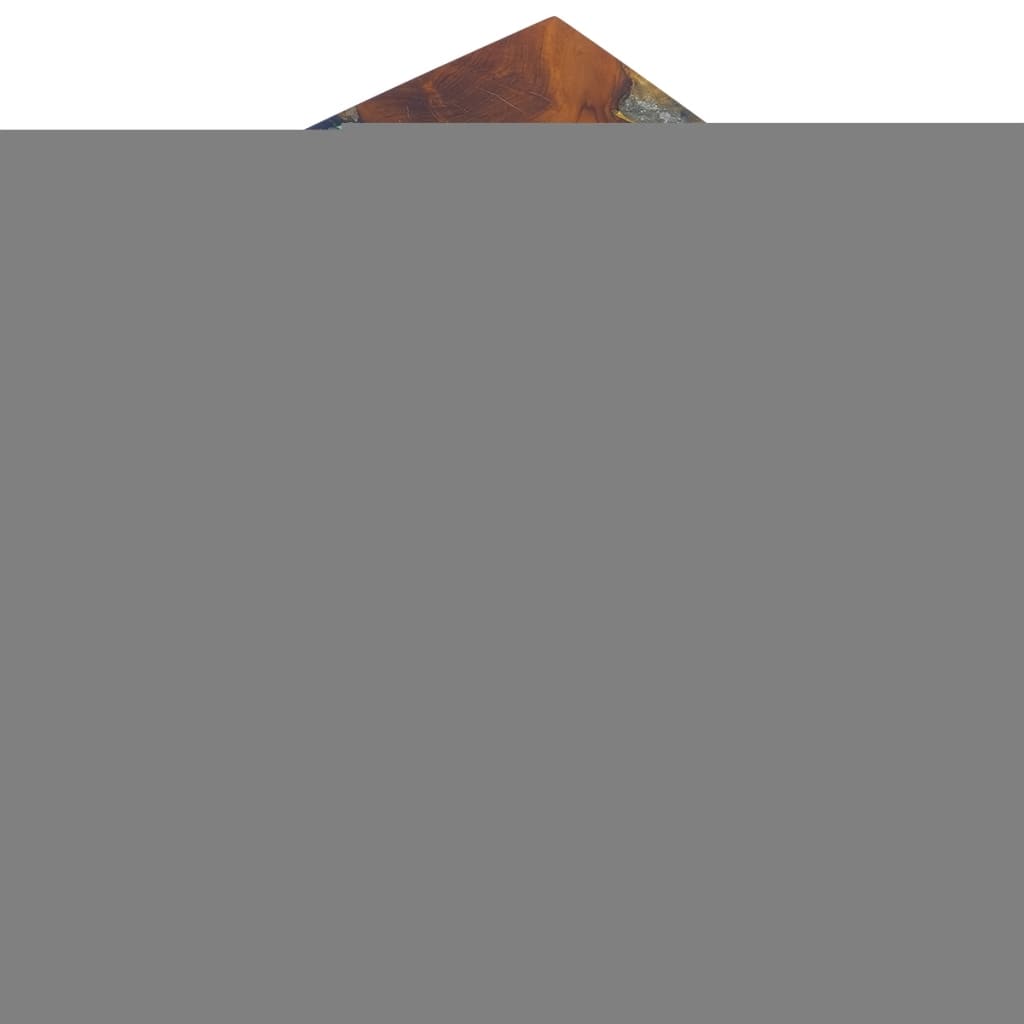 vidaXL Stool Solid Teak Wood and Resin-6