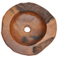Basin Solid Teak 17.7"