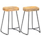 2x Solid Mango Wood Gavin Bar Stools Bistro Chairs Set Multi Sizes