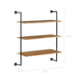 Wall Shelf 37"x13.7"x44.4" Solid Acacia Wood