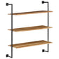 Wall Shelf 37"x13.7"x44.4" Solid Acacia Wood