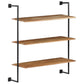 Wall Shelf 37"x13.7"x44.4" Solid Acacia Wood