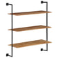 Wall Shelf 37"x13.7"x44.4" Solid Acacia Wood