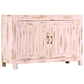 vidaXL Solid Mango Wood Sideboard Highboard Side Cabinet Light Blue/Light Pink-3