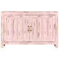 vidaXL Solid Mango Wood Sideboard Highboard Side Cabinet Light Blue/Light Pink-5