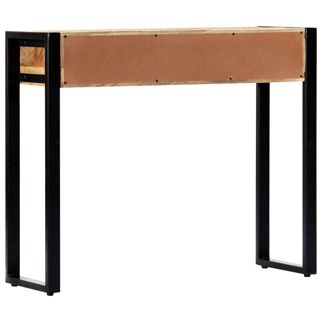 vidaXL Console Table 35.4"x11.8"x29.5" Solid Mango Wood-2