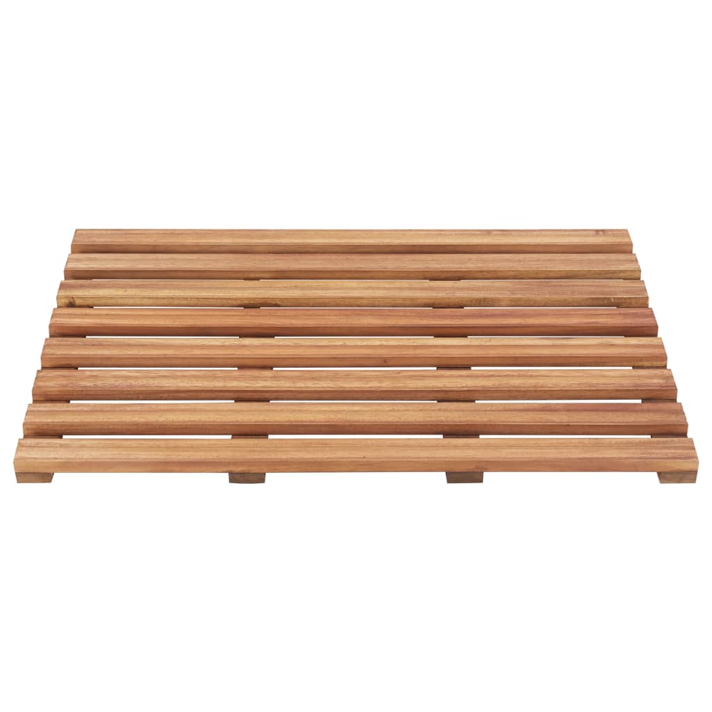 Bath Mats 2 pcs Solid Acacia Wood 22"x14.6"