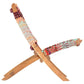 vidaXL Folding Chindi Chair Multicolors Fabric-2