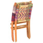 vidaXL Folding Chindi Chair Multicolors Fabric-4