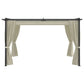 vidaXL Gazebo 13.1'x9.8' Cream-0