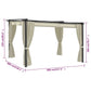 vidaXL Gazebo 13.1'x9.8' Cream-5