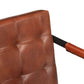vidaXL 3-Seater Sofa Brown Real Goat Leather-3