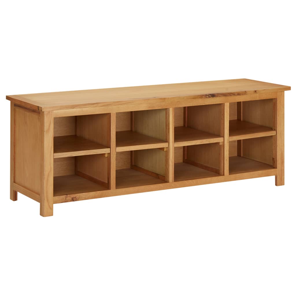 Shoe Rack Solid Oak Wood and MDF Shoe Organizer Cabinet 35.4"/47.2"