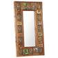 Mirror with Buddha Cladding Solid Reclaimed Wood Hallway Multi Sizes