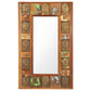 Mirror with Buddha Cladding Solid Reclaimed Wood Hallway Multi Sizes
