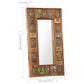 Mirror with Buddha Cladding Solid Reclaimed Wood Hallway Multi Sizes