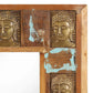 Mirror with Buddha Cladding Solid Reclaimed Wood Hallway Multi Sizes